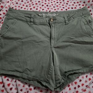 American Eagle Outfitters Olive Green Women's Jean Shorts